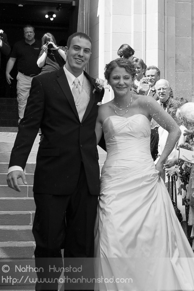 The bride and groom: Marissa McClure and Kurt Fisher.